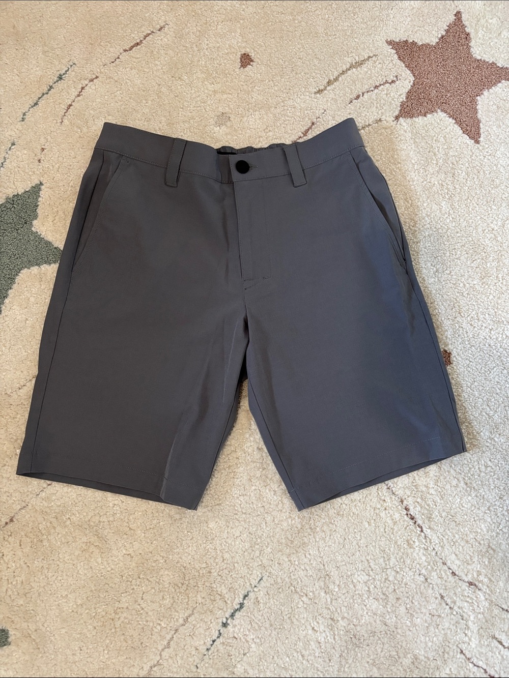 Banana Republic Gray Comfort Flat-Front Shorts